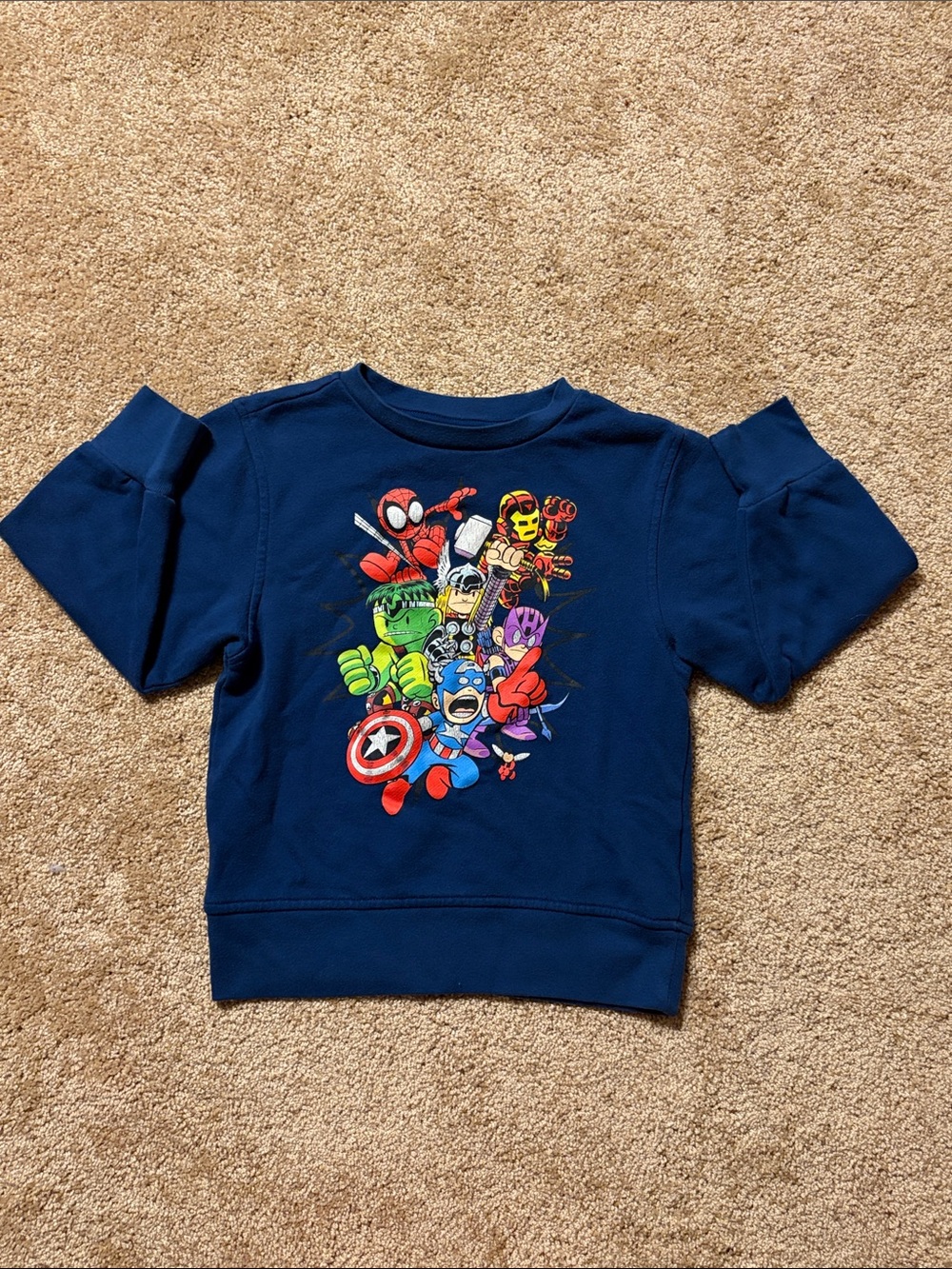 Kids Marvel Superhero Crewneck Sweatshirt